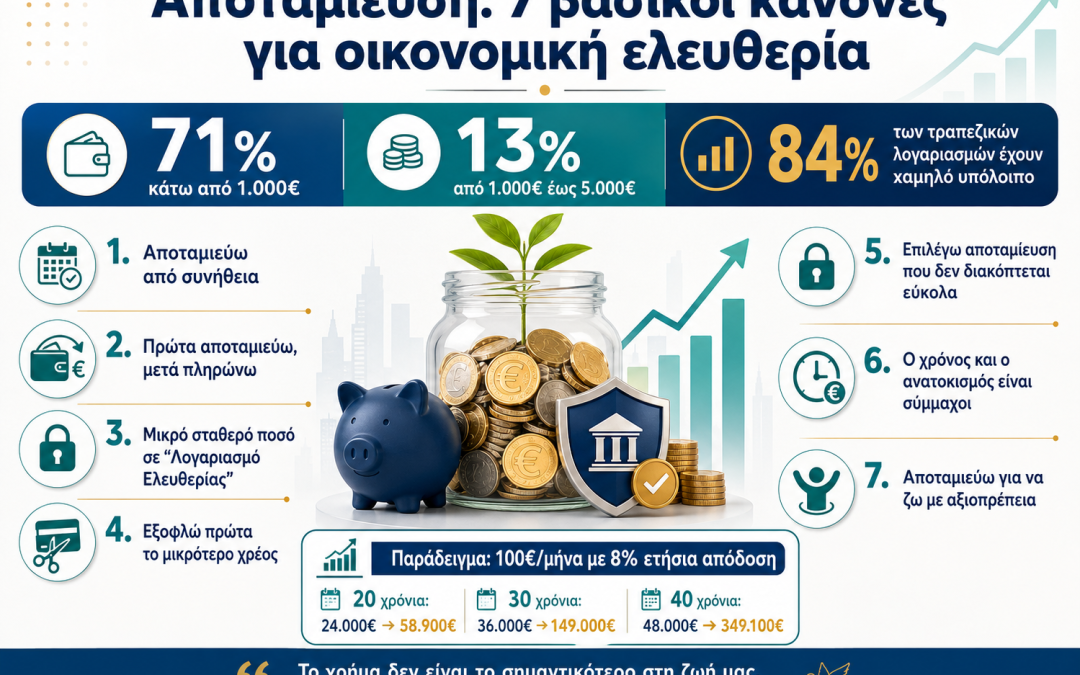 7 ΧΡΗΣΙΜΟΙ ΚΑΝΟΝΕΣ ΓΙΑ ΤΗΝ ΟΙΚΟΝΟΜΙΚΗ ΜΑΣ ΕΛΕΥΘΕΡΙΑ